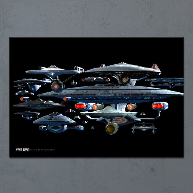 Star Trek Ships of the Line Starfleet Collage Acrylic
