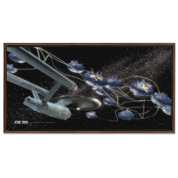 Star Trek: The Original Series Ships of the Line Beyond the Farthest Star Floating Frame Wrapped Canvas