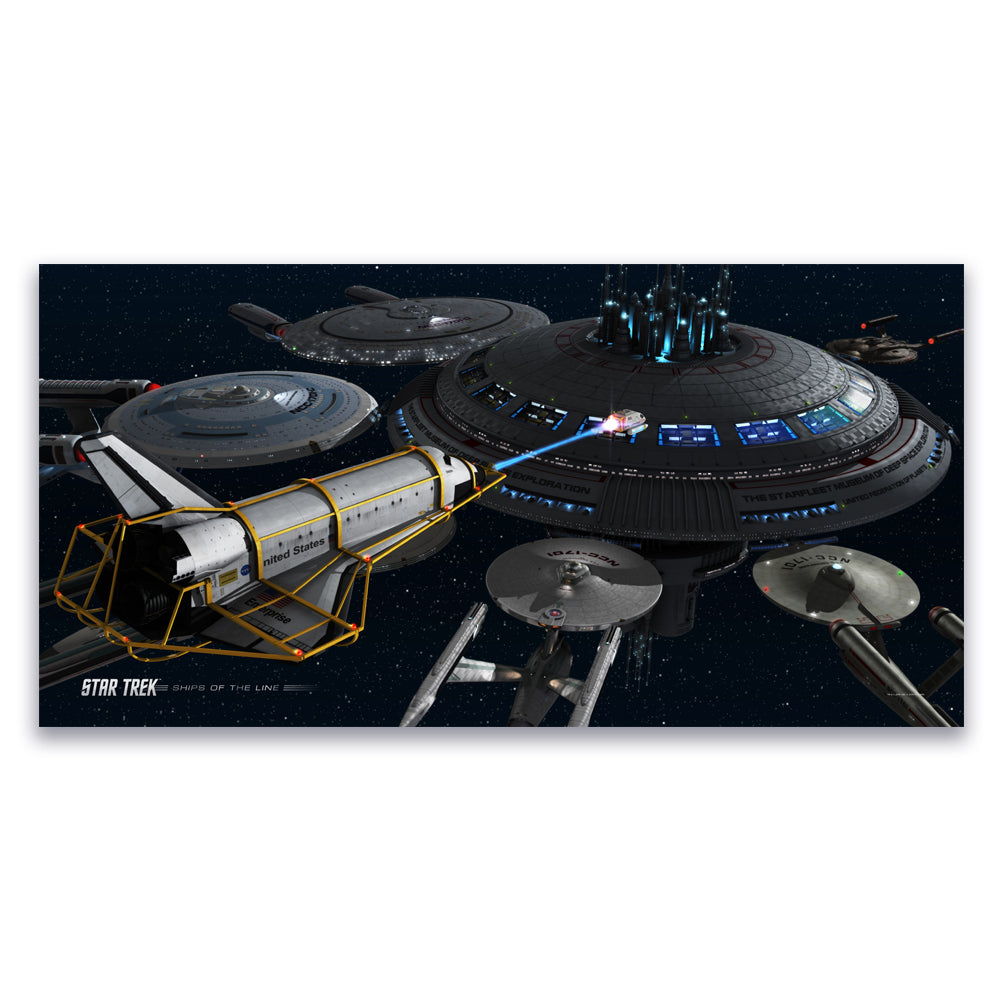Star Trek Wall Peel Ships of the Line Acquisition | Star Trek Shop