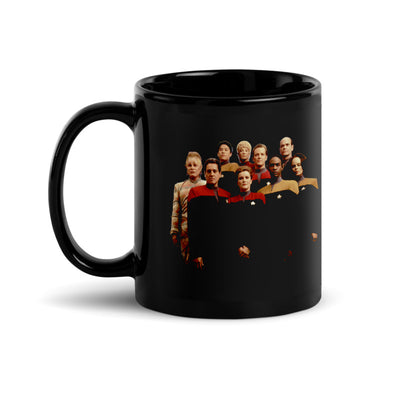 Star Trek: Voyager 25 Gold Crew Double Sided Black Mug