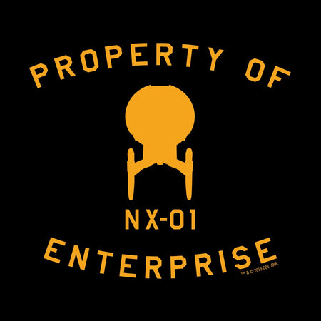 Star Trek: Enterprise Property of Enterprise Adult Short Sleeve T-Shirt