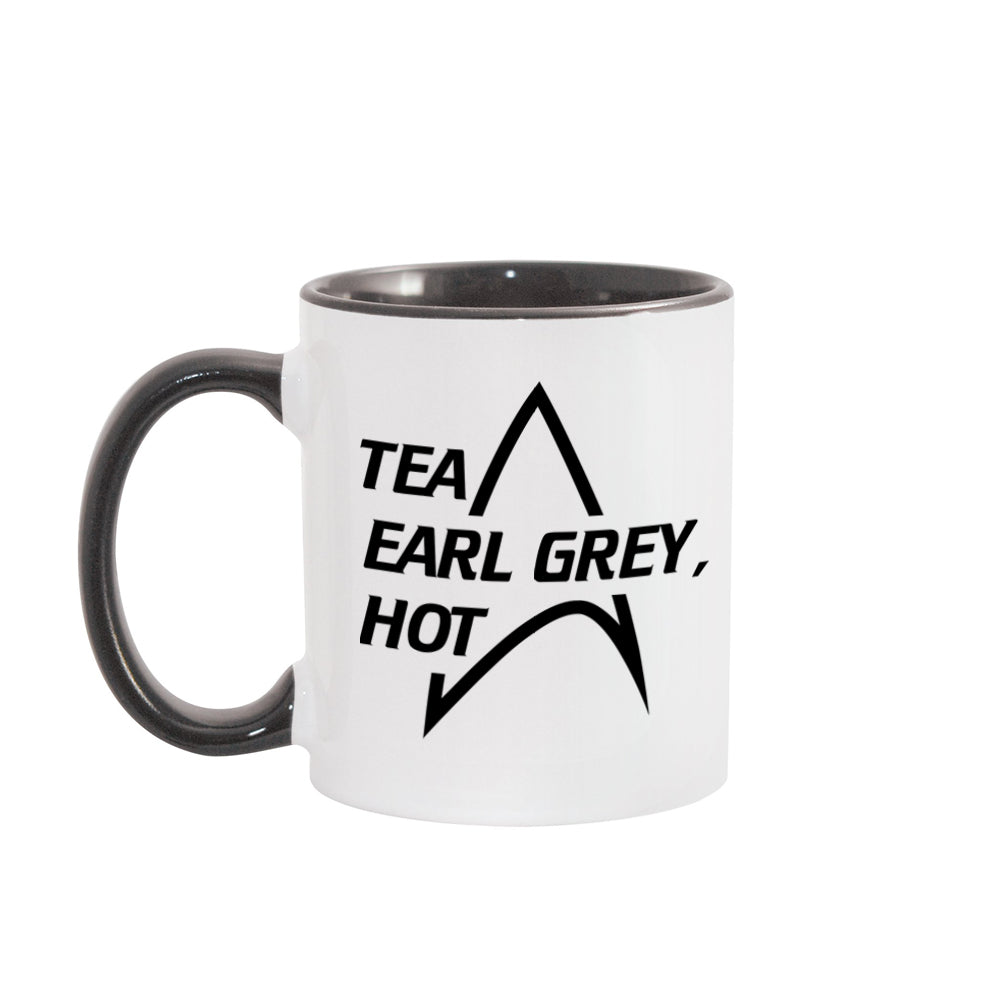 Star Trek: The Next Generation Tea Earl Grey Hot 11 oz Two-Tone Mug