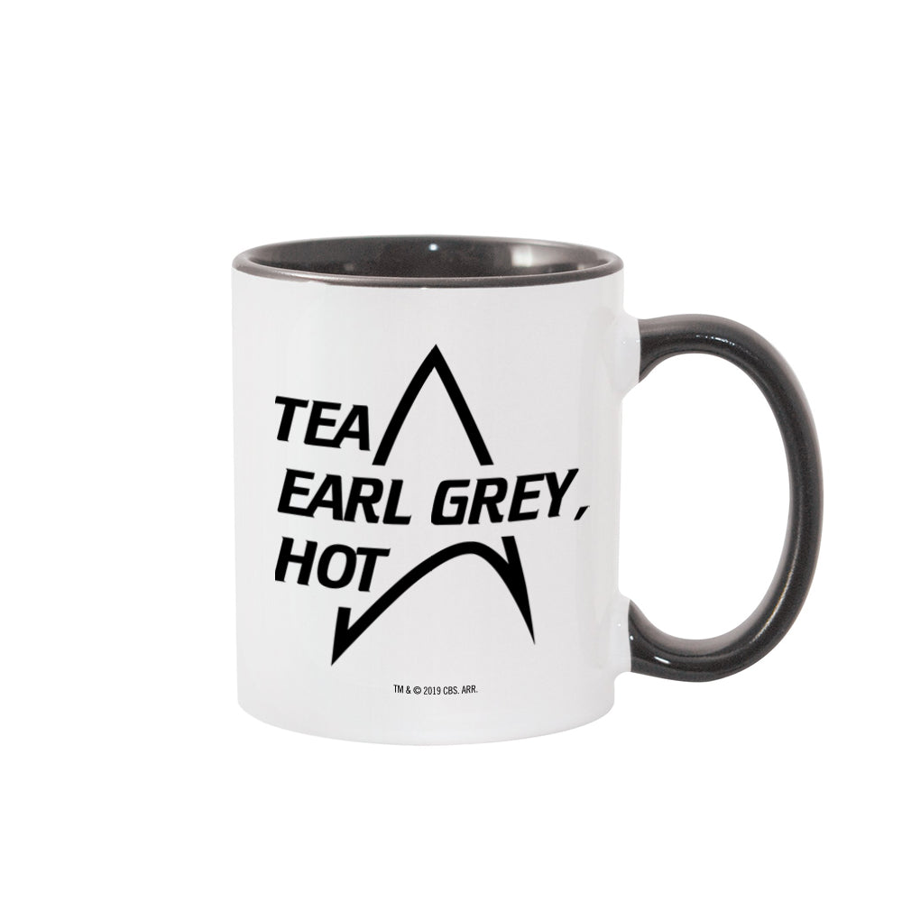 Star Trek: The Next Generation Tea Earl Grey Hot 11 oz Two-Tone Mug