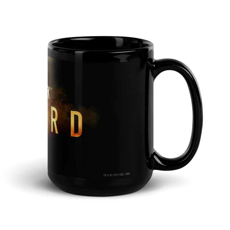 Star Trek: Picard Gold Burst Logo Black Mug