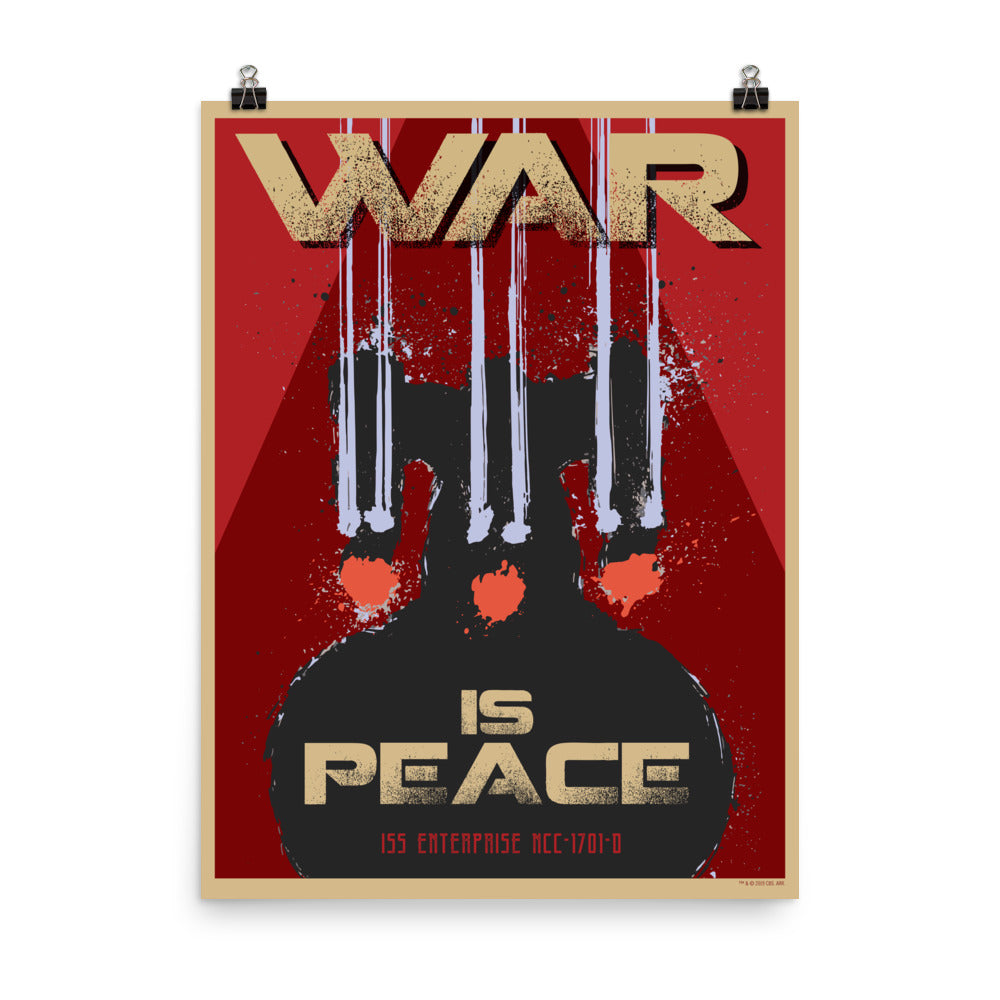 Star Trek: The Next Generation Mirror Universe War is Peace Premium Poster