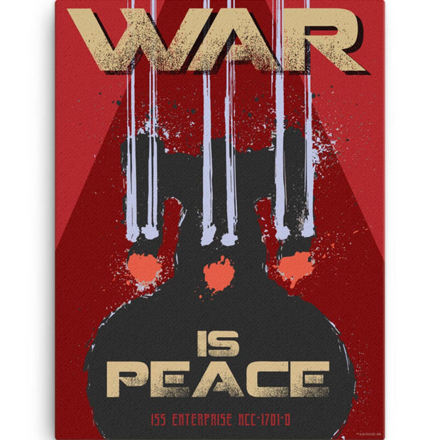 Star Trek: The Next Generation Mirror Universe War is Peace Wrapped Canvas