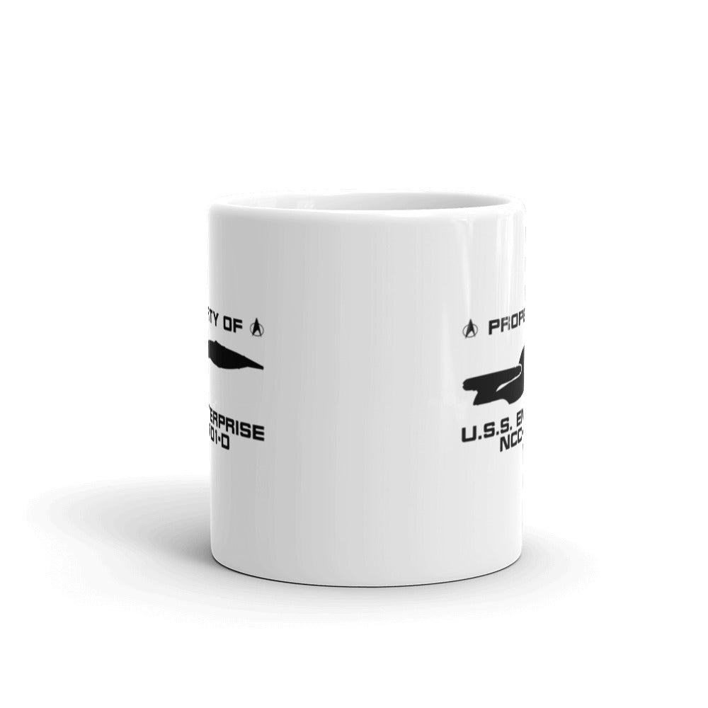 Star Trek: The Next Generation U.S.S. Enterprise Profile White Mug