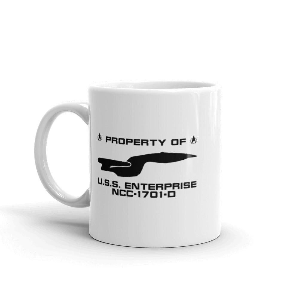 Star Trek: The Next Generation U.S.S. Enterprise Profile White Mug