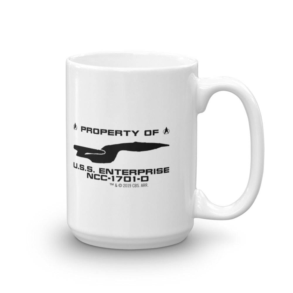 Star Trek: The Next Generation U.S.S. Enterprise Profile White Mug