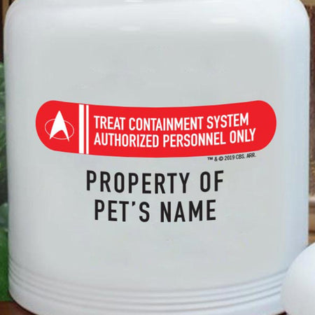 Star Trek: The Next Generation Personalized Treat Containment System Treat Jar