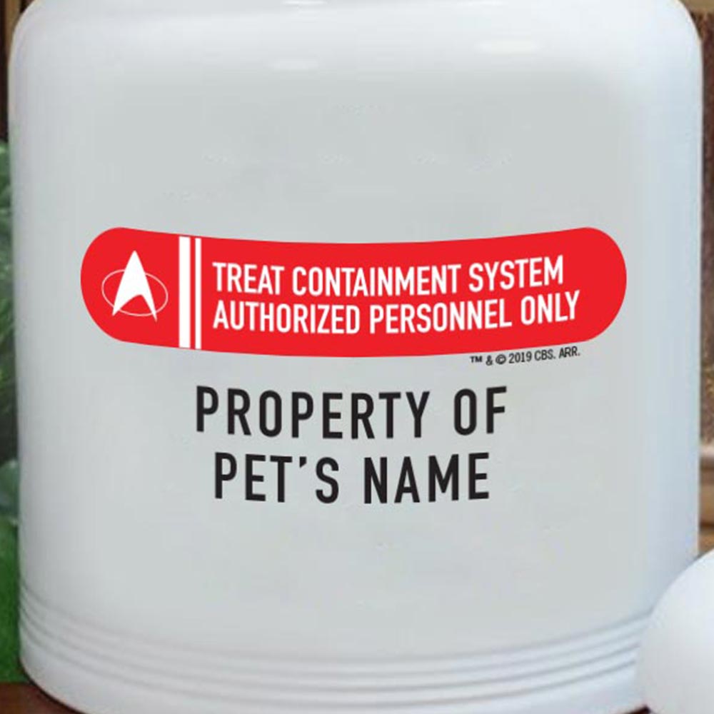 Star Trek: The Next Generation Personalized Treat Containment System Treat Jar