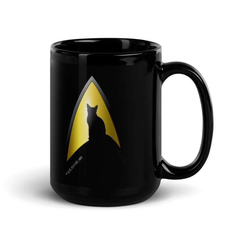 Star Trek: The Original Series Kitty Cat Logo Black Mug