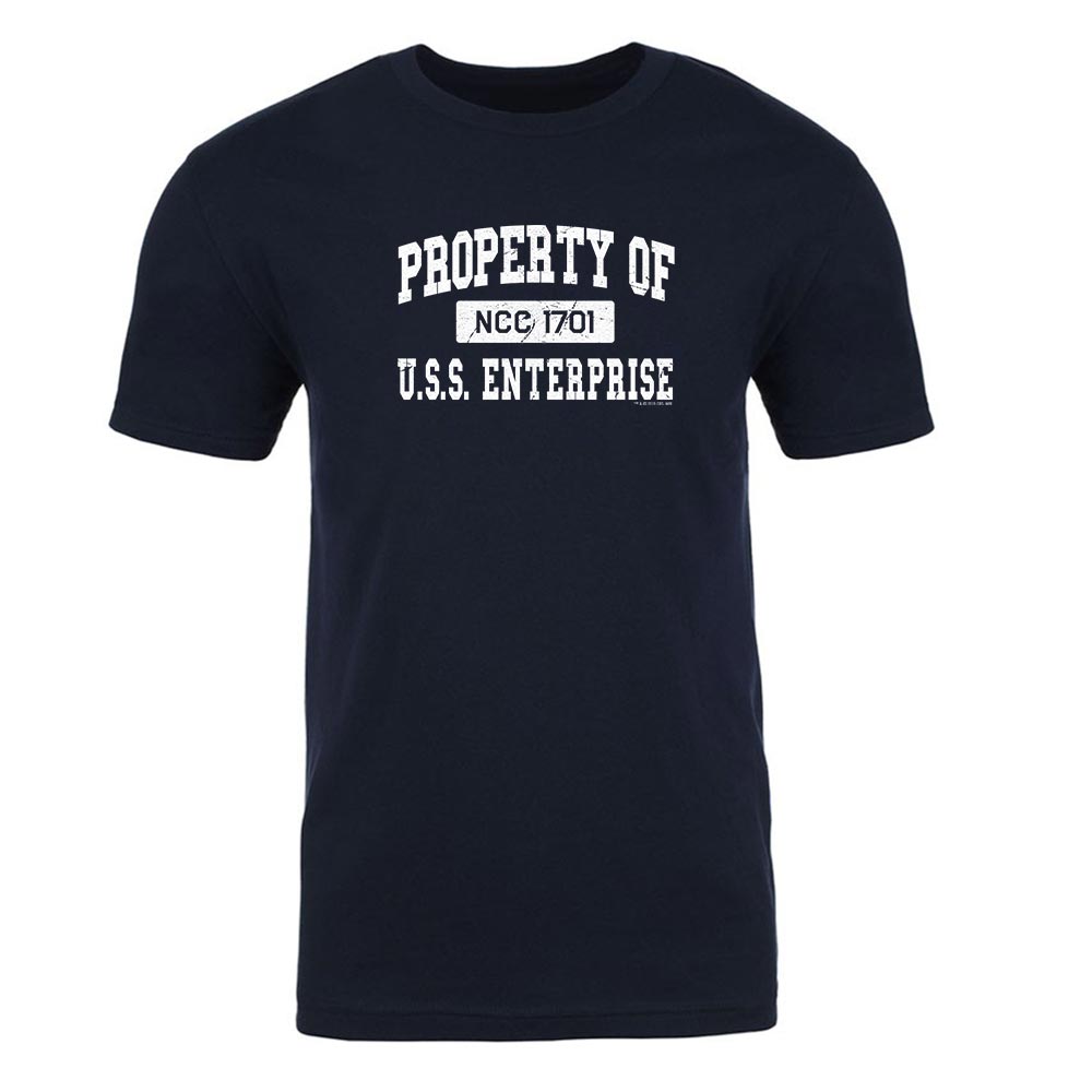 Star Trek: The Original Series Property of U.S.S. Enterprise 1701 Adult Short Sleeve T-Shirt