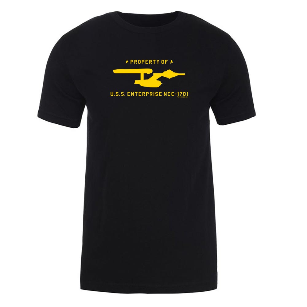 Star Trek: The Original Series U.S.S. Enterprise Property of Profile Adult Short Sleeve T-Shirt