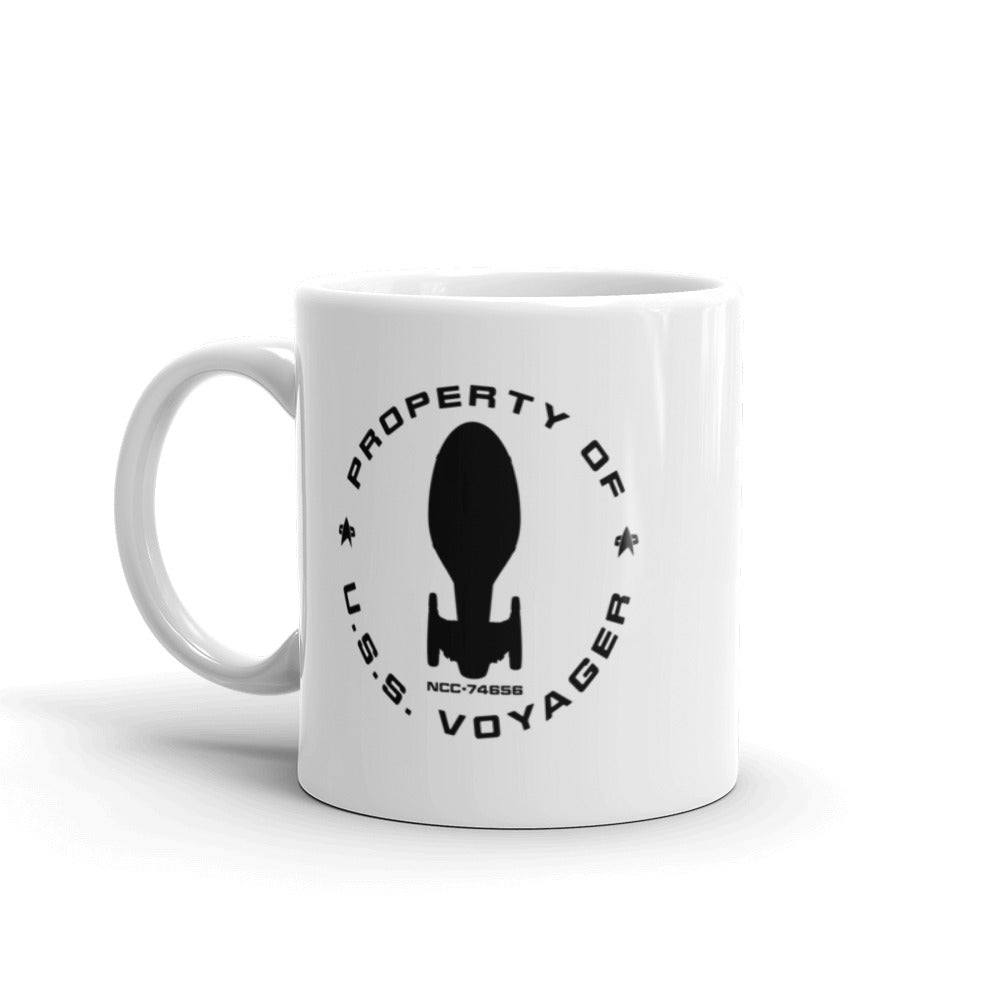 Star Trek: Voyager Property Of U.S.S. Voyager White Mug