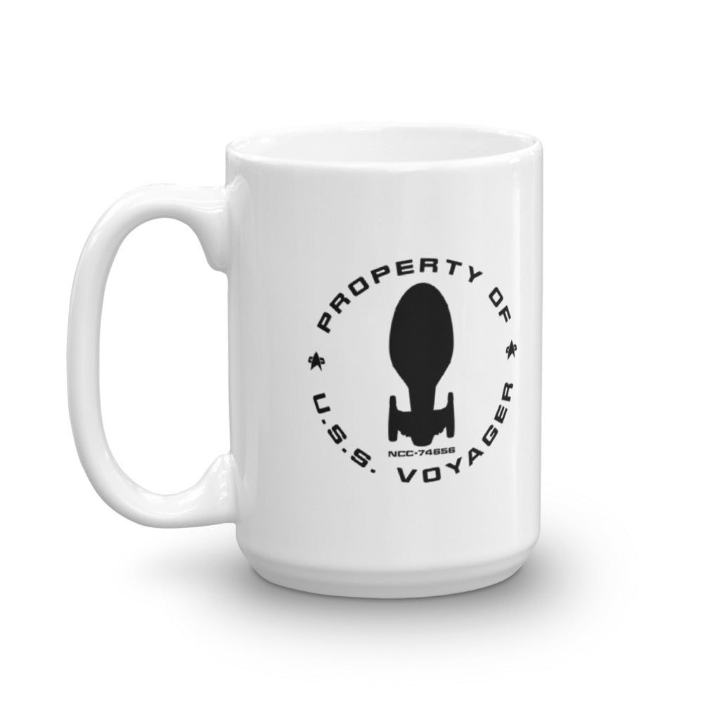 Star Trek: Voyager Property Of U.S.S. Voyager White Mug