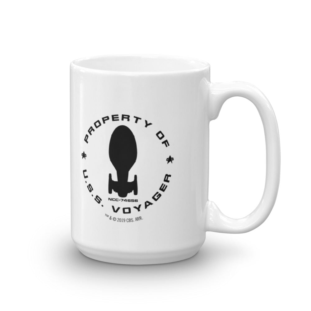Star Trek: Voyager Property Of U.S.S. Voyager White Mug
