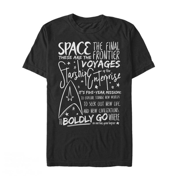 Star Trek: The Original Series Handwritten Speech Graphic T-Shirt
