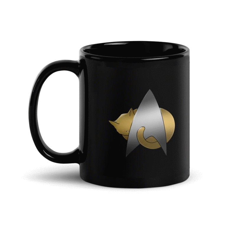 Star Trek: The Next Generation U.S.S. Enterprise Profile White Mug - View #2