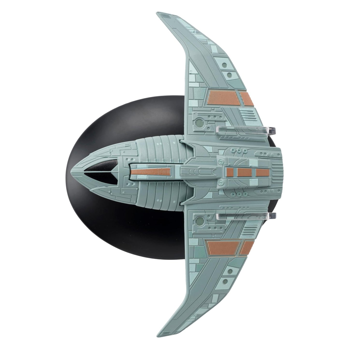 Underneath view of the Bajoran Troop Transport showcasing structural details