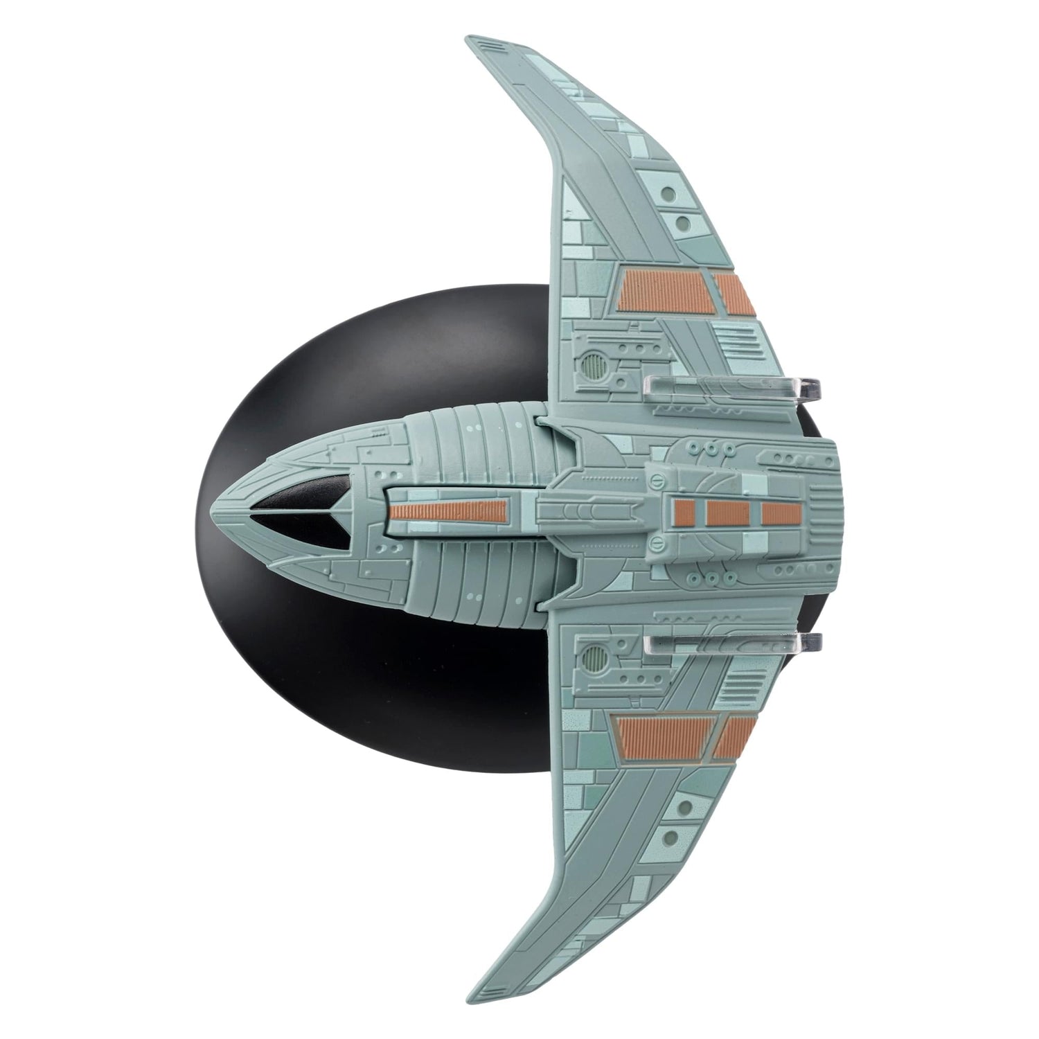 Underneath view of the Bajoran Troop Transport showcasing structural details