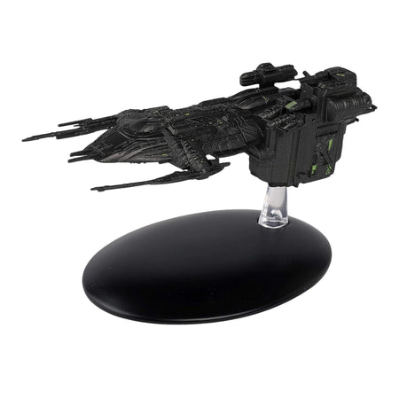 Top-down view of the Borgified starship model highlighting the assimilated hull plating and markings