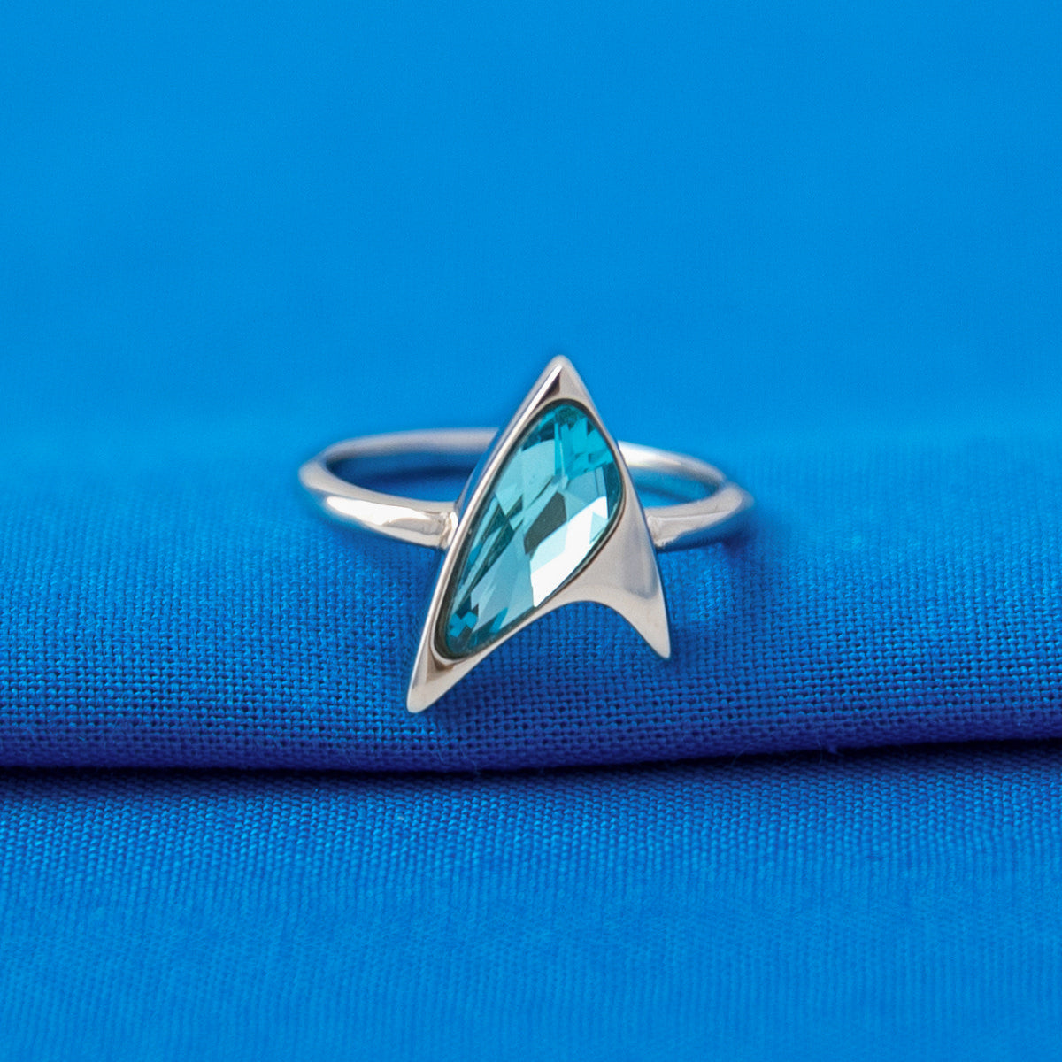 Star Trek RockLove collector's jewelry box with blue galaxy print