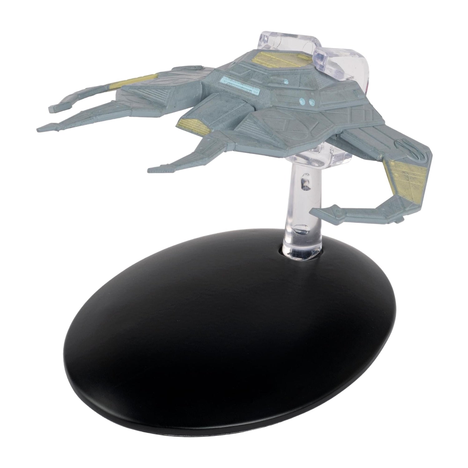 Top-down view of the Miradorn Raider starship highlighting the intricate hand-painted surface details