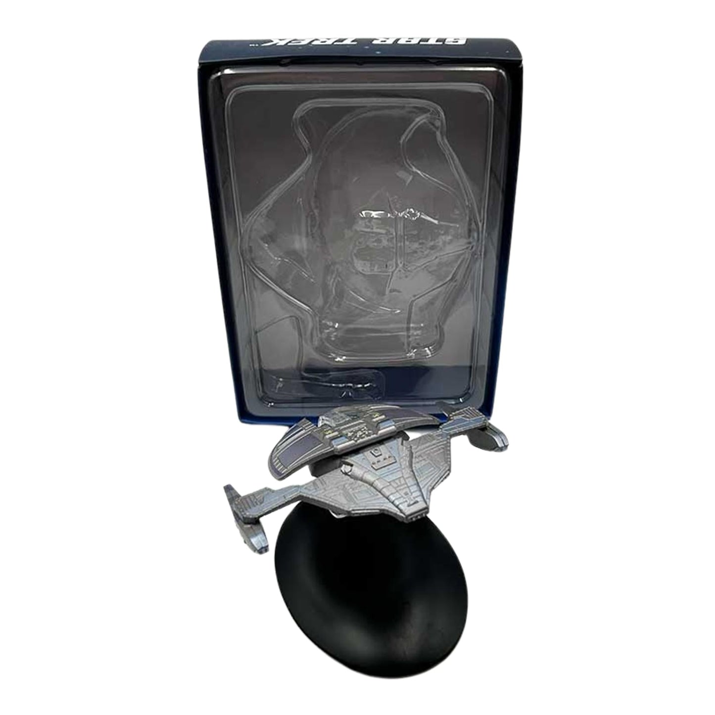Packaging box for the Star Trek starship replica featuring series branding