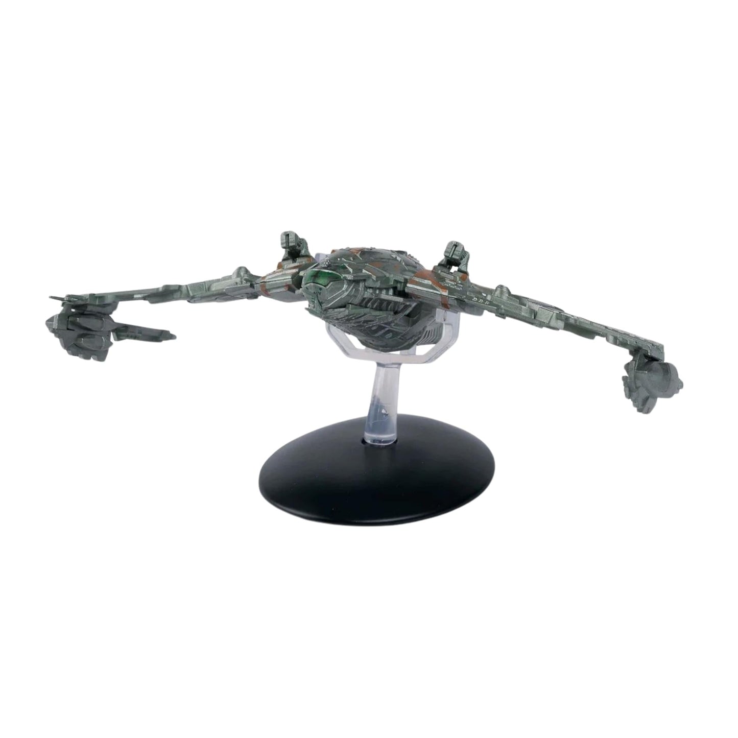 Top-down view of the Klingon D4 Bird of Prey model highlighting the hull plating and intricate surface details