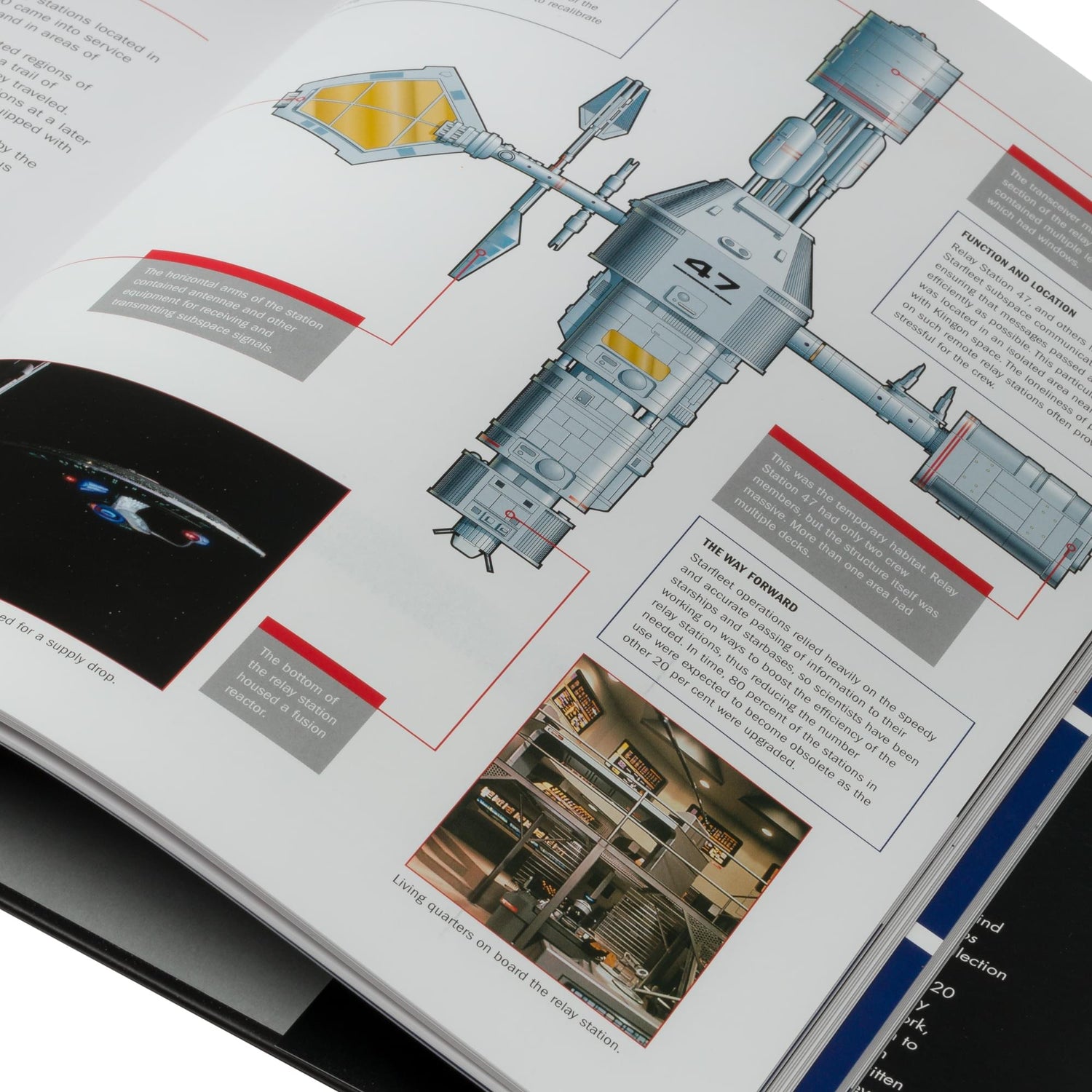 Angle shot showing the spine and thickness of the deluxe hardcover volume