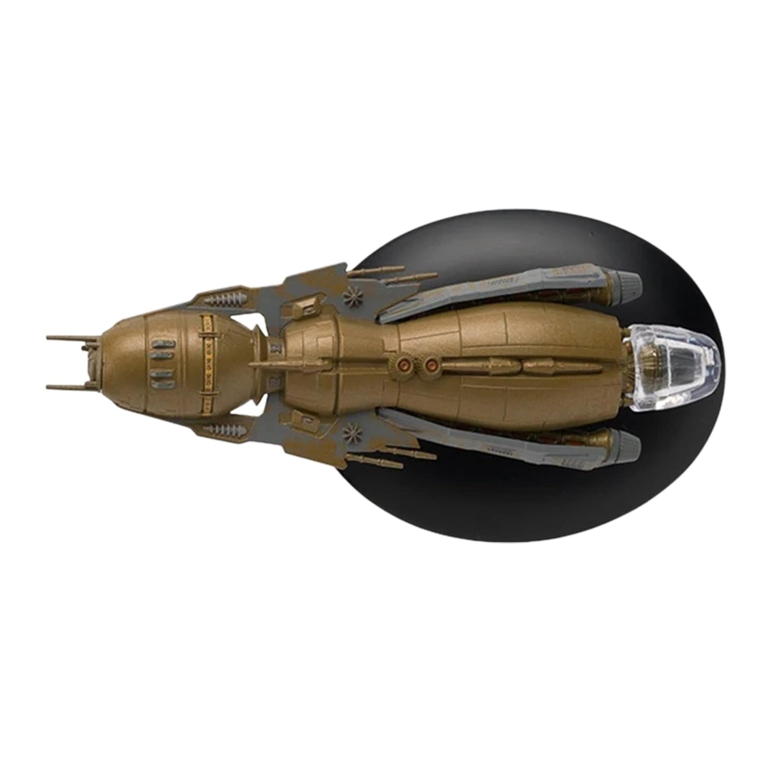 Packaging box view for the Eaglemoss Star Trek Hirogen Holoship collectible replica