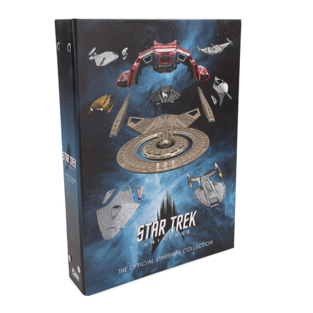 Front view of the official Star Trek Starship Collection binder featuring starship renders from the Picard Universe