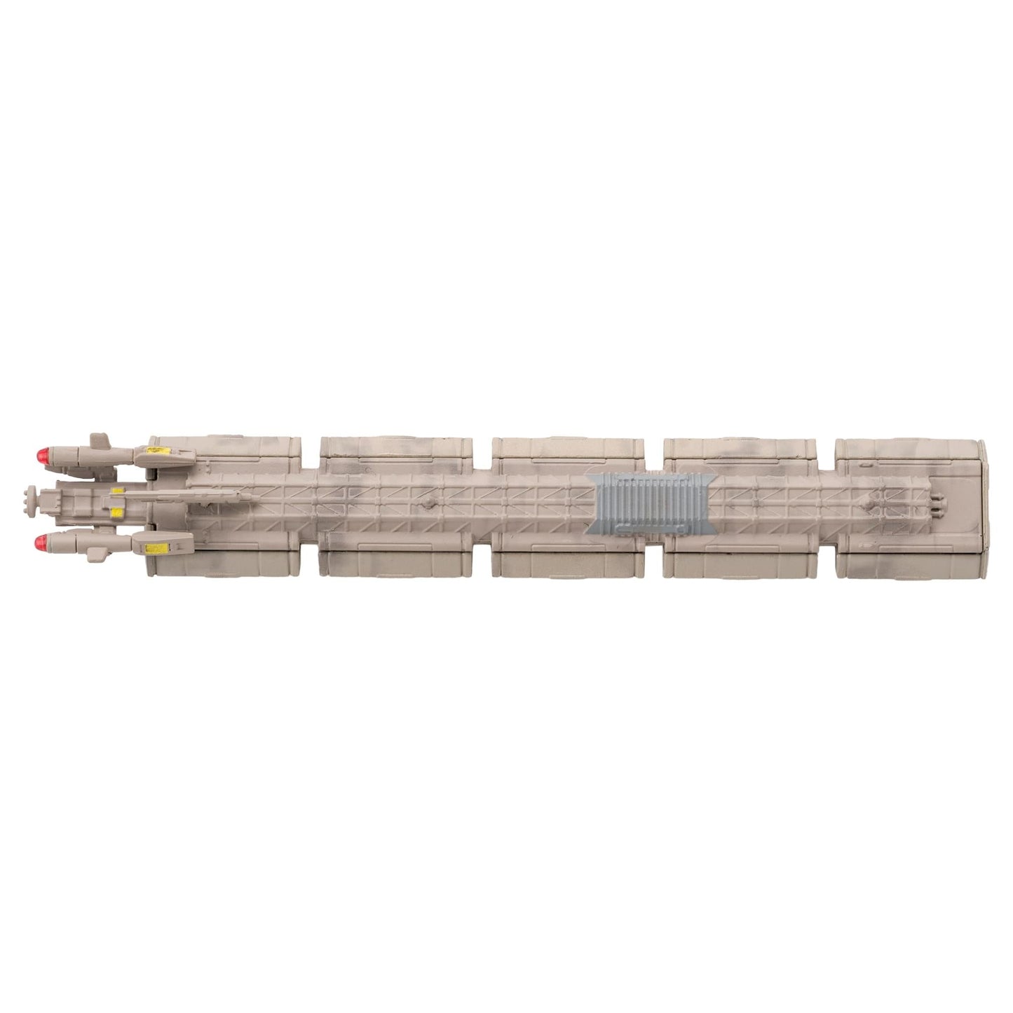 Detailed close-up of the hull texture and paneling on the Star Trek ECS Horizon collectible