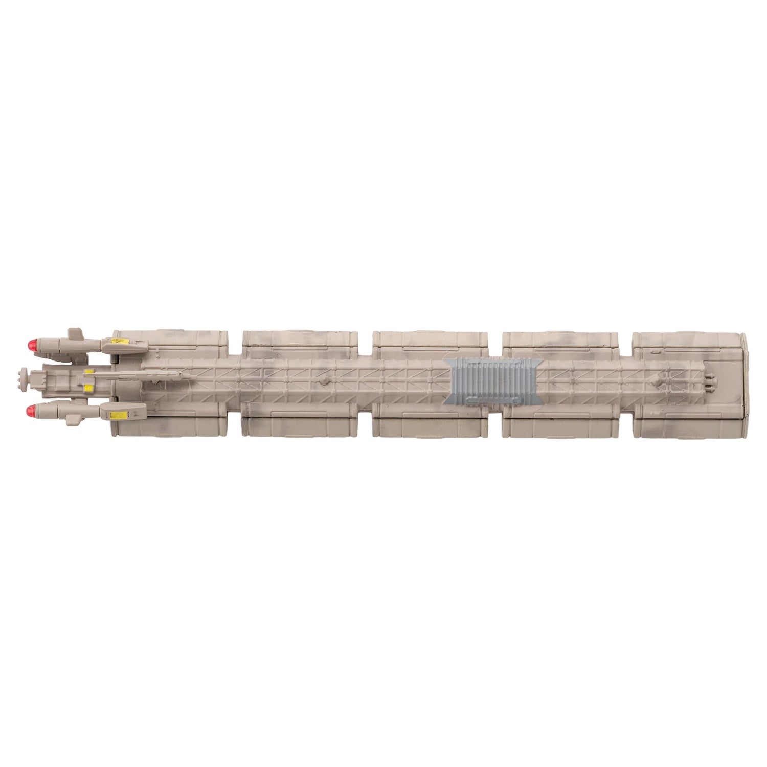 Detailed close-up of the hull texture and paneling on the Star Trek ECS Horizon collectible