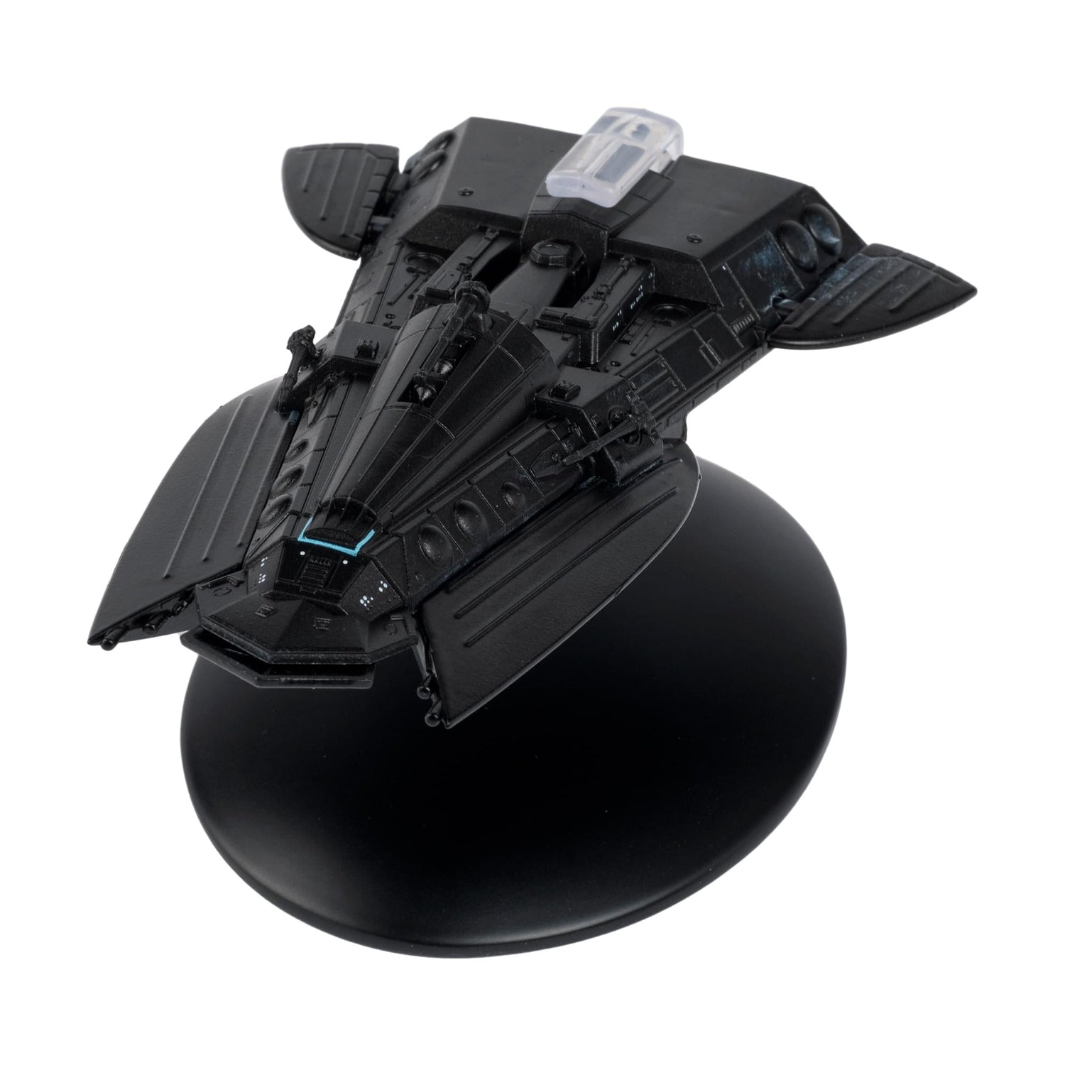 Port side profile view of the starship model against a neutral background