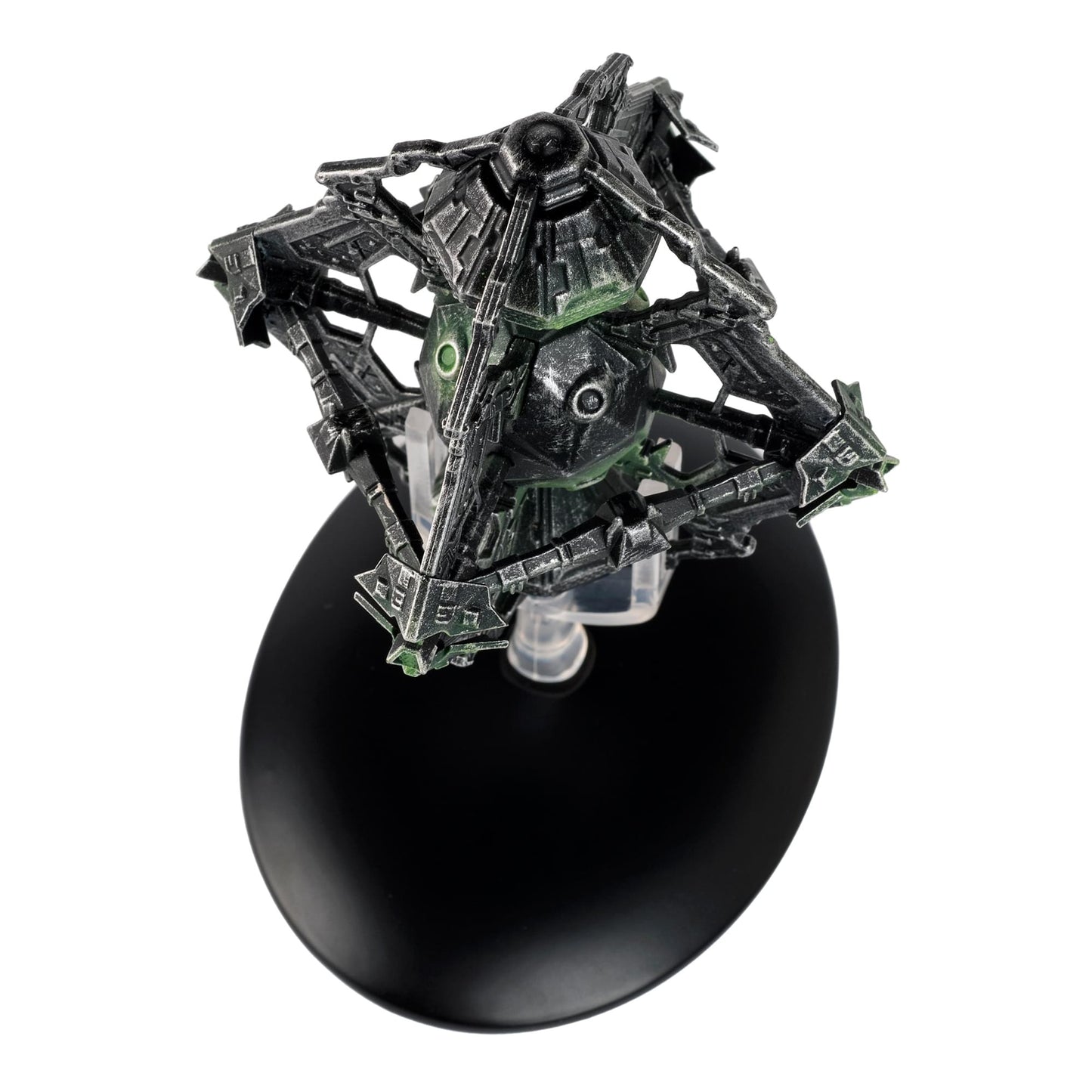 Side profile view displaying the scale and sleek silhouette of the Star Trek collectible