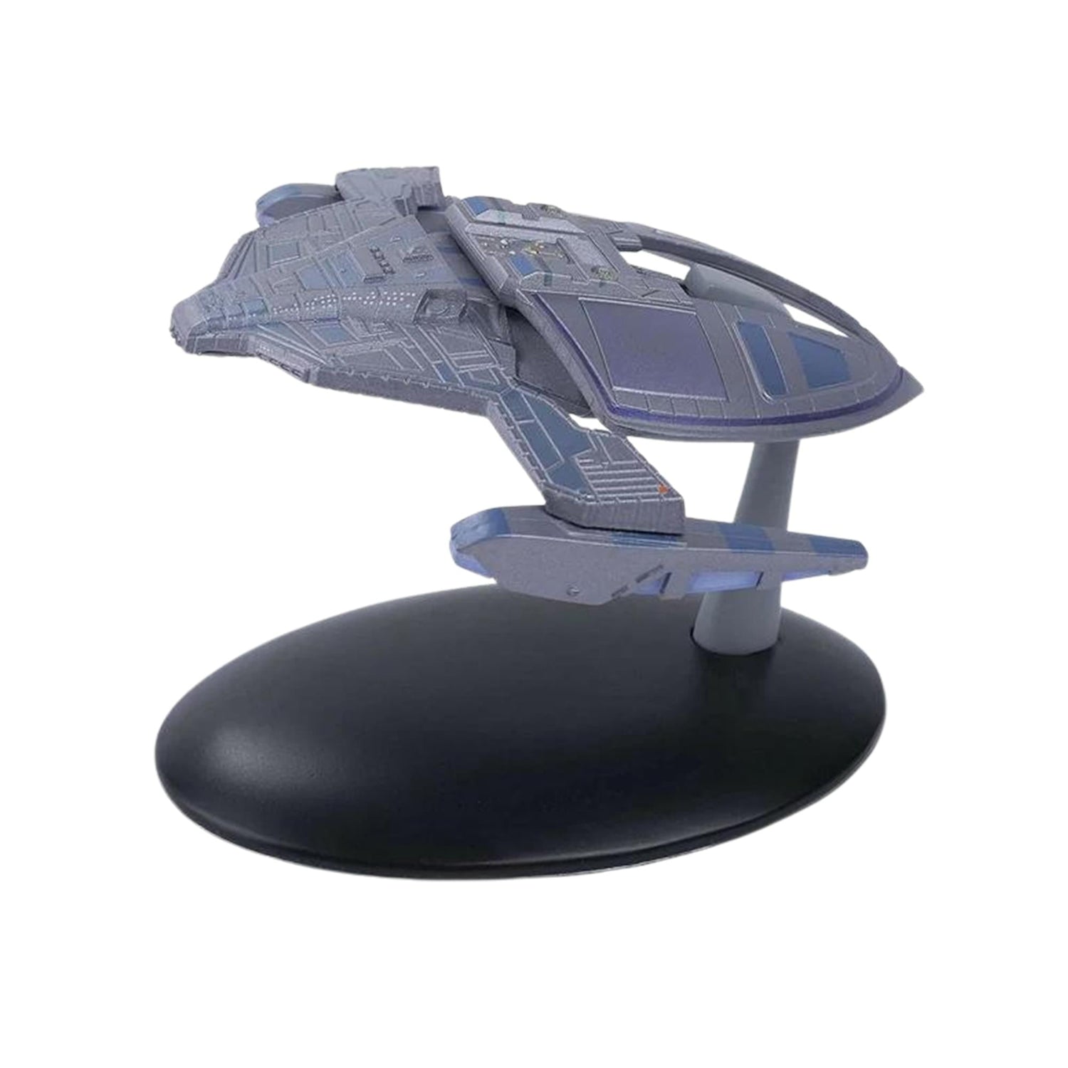 Front quarter profile of the Jem'Hadar bug ship model, highlighting its aggressive geometry and paneling