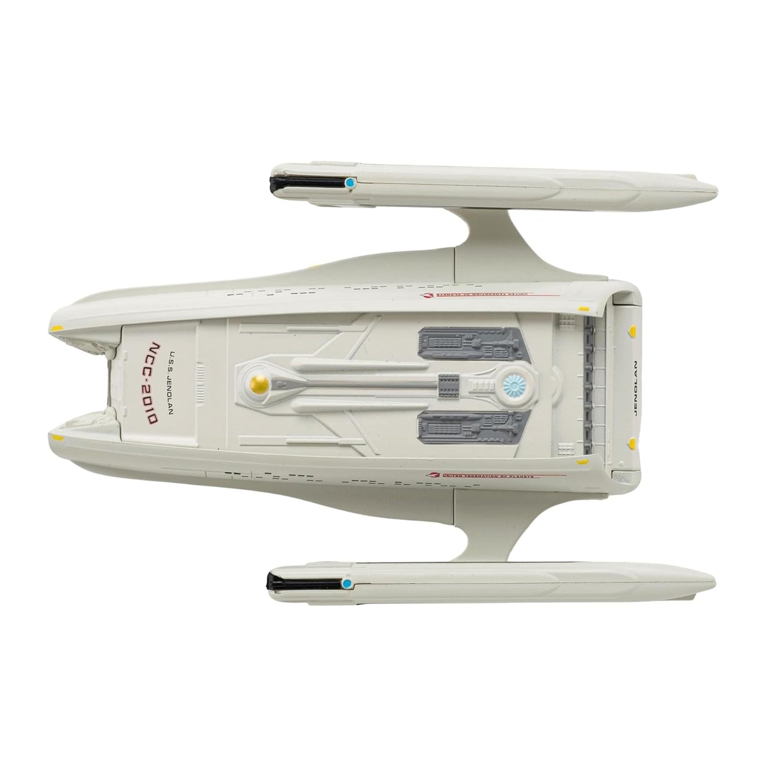 Packaging box for the Eaglemoss Star Trek U.S.S. Jenolen collectible starship replica