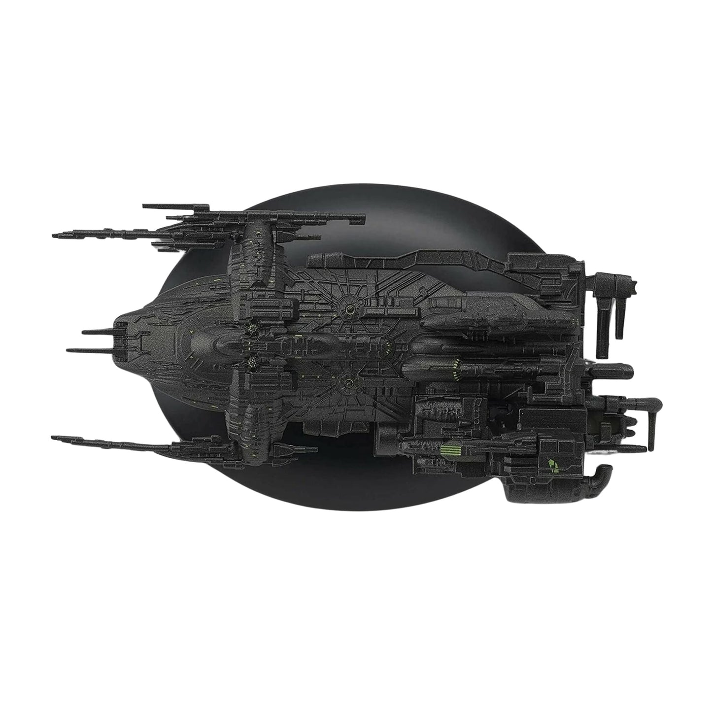 Rear view emphasizing the engine nacelles and secondary hull structure of the Arctic One replica