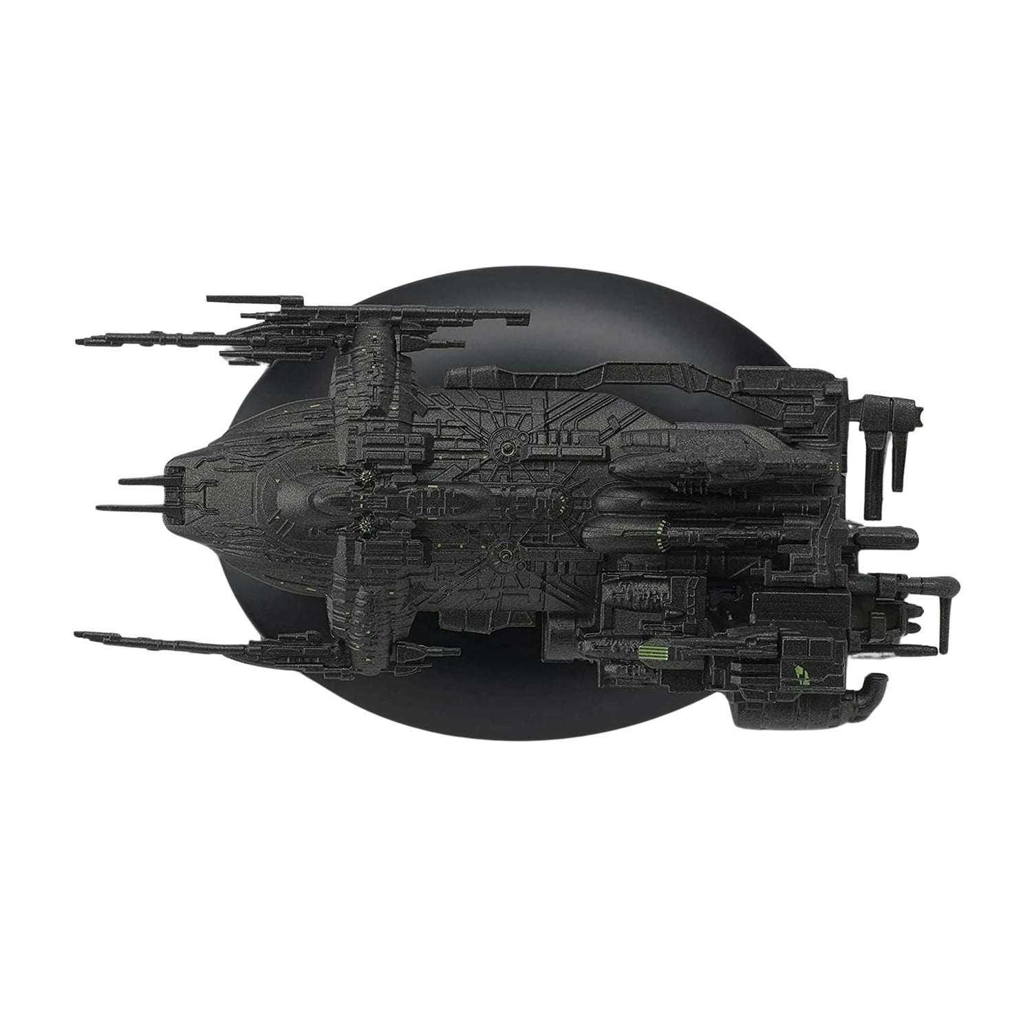 Rear view emphasizing the engine nacelles and secondary hull structure of the Arctic One replica