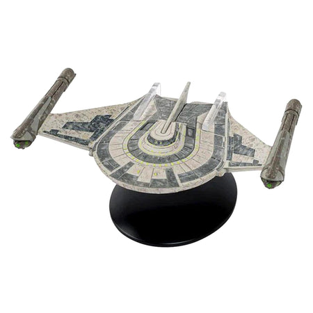 Top-down view of the Romulan Bird of Prey starship showing detailed wing geometry and hull markings