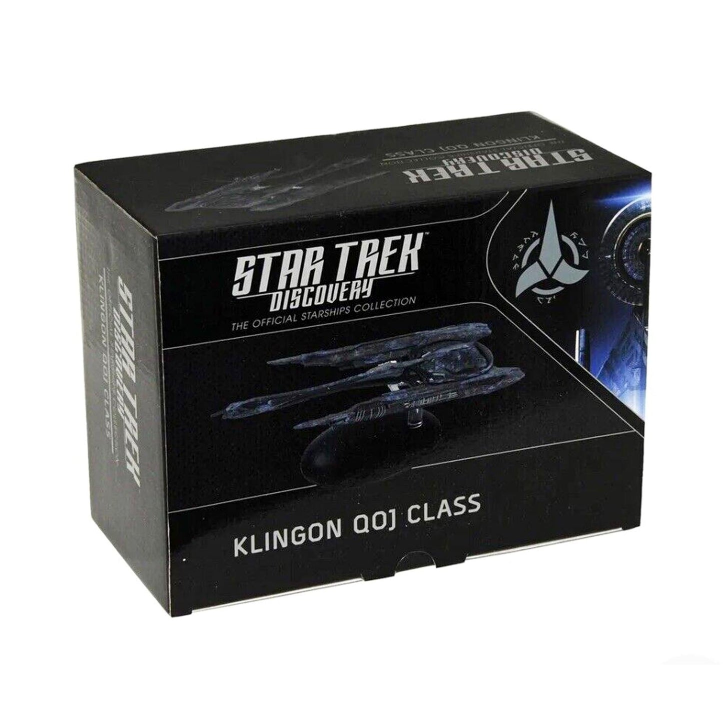 Detailed close-up of the command bridge section and forward hull markings on the Klingon QOJ Class model