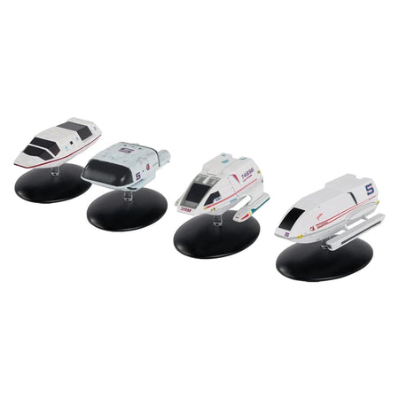 Star Trek shuttlecraft collection box packaging displaying multiple hand-painted die-cast starship models