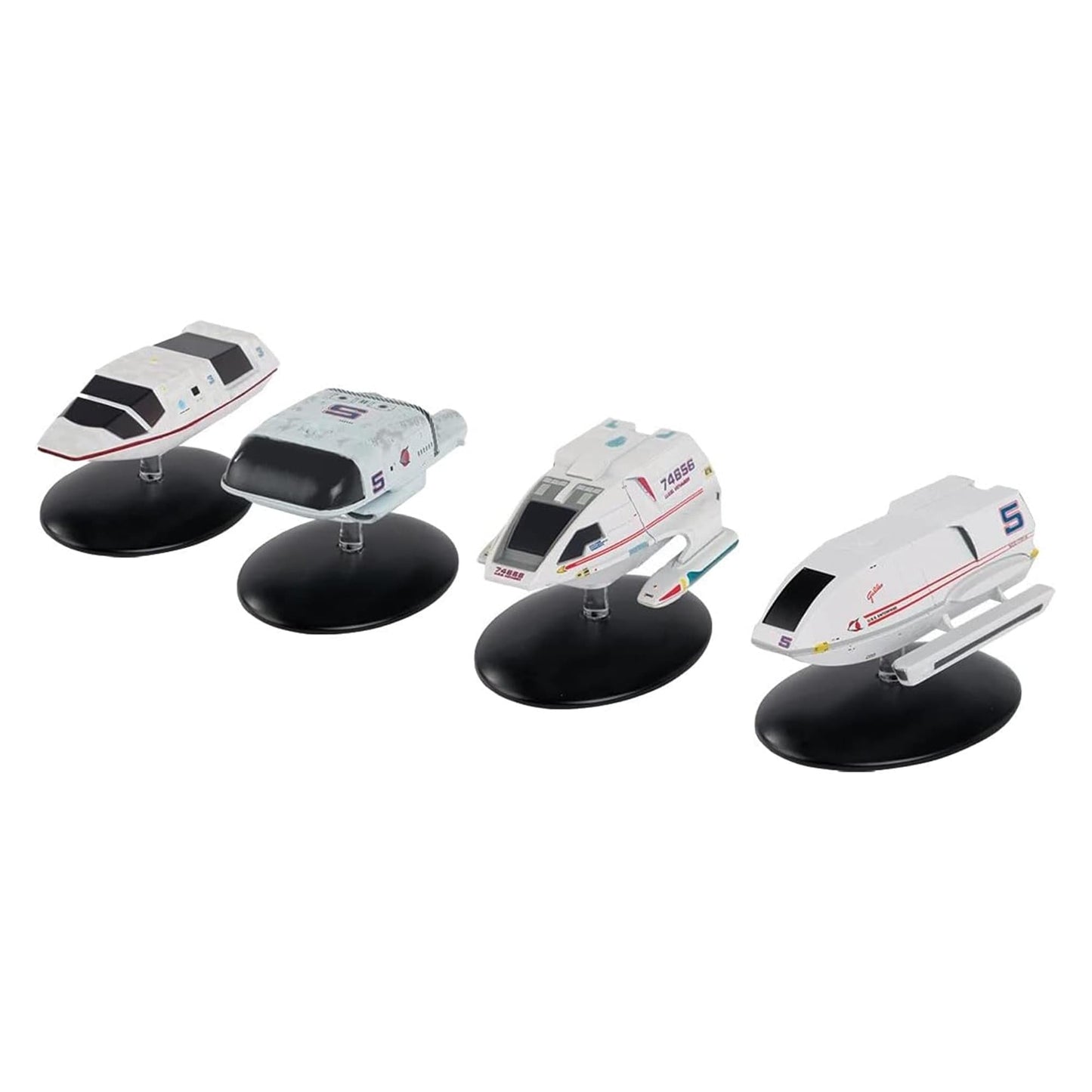 Star Trek shuttlecraft collection box packaging displaying multiple hand-painted die-cast starship models