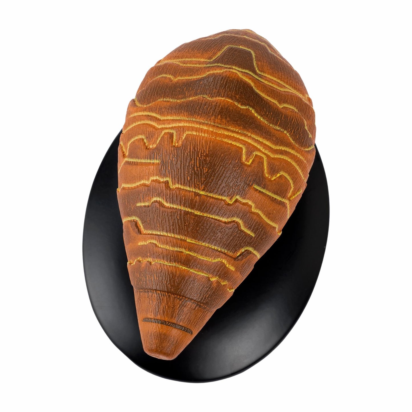 Detail shot of the hand-painted markings along the dorsal hull of the Gomtuu model
