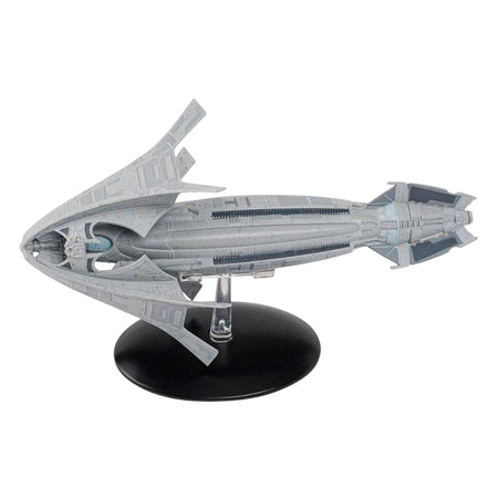 Top-down view of the Son'A starship replica highlighting the intricate paneling and detailed surface geometry