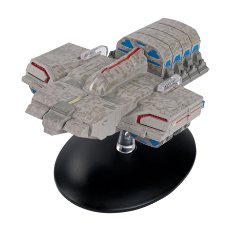 Top-down view of the Dalas Delta Flyer model showing precise registry markings and hull paneling
