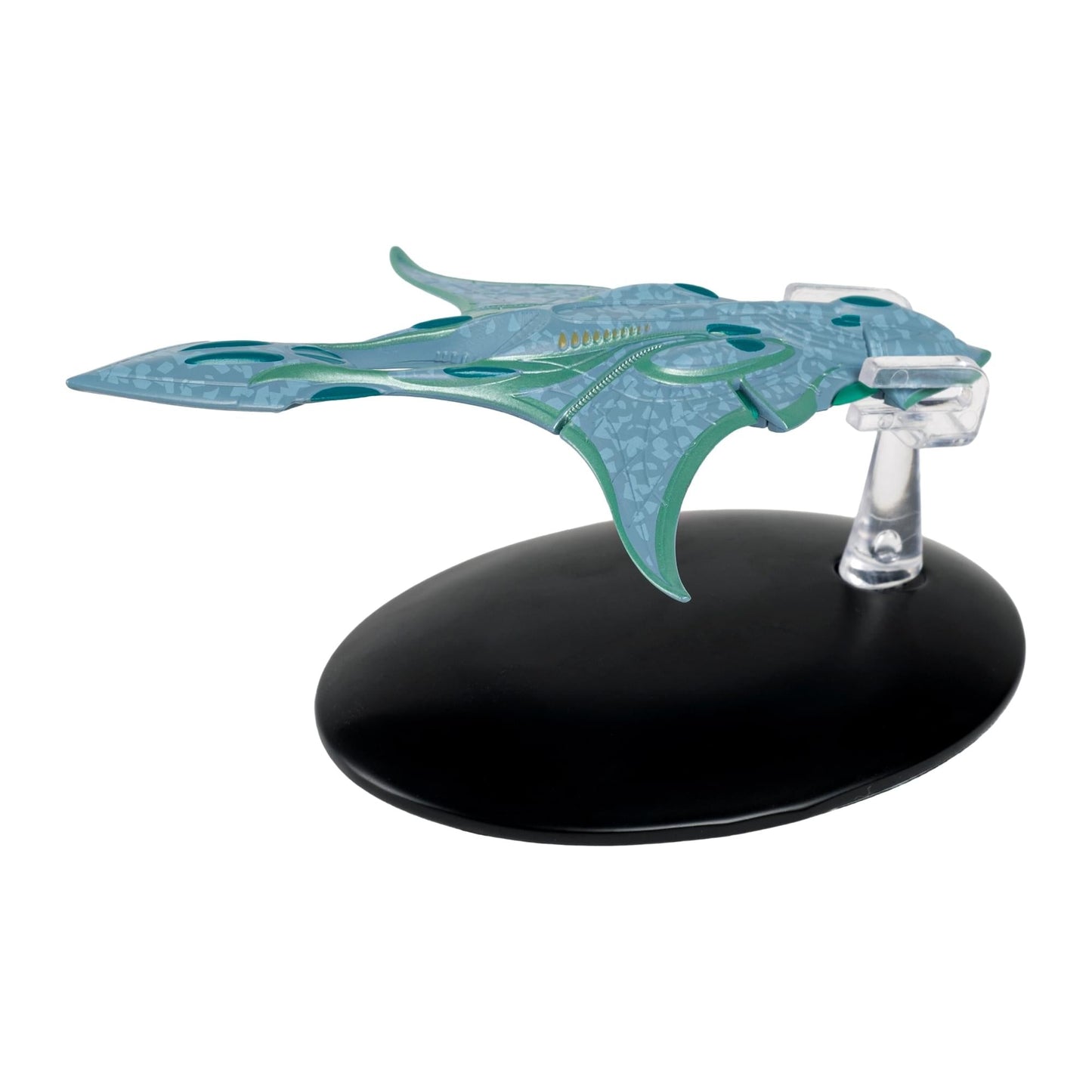 Close-up detail shot of the command section and hand-painted hull markings on the Xindi ship