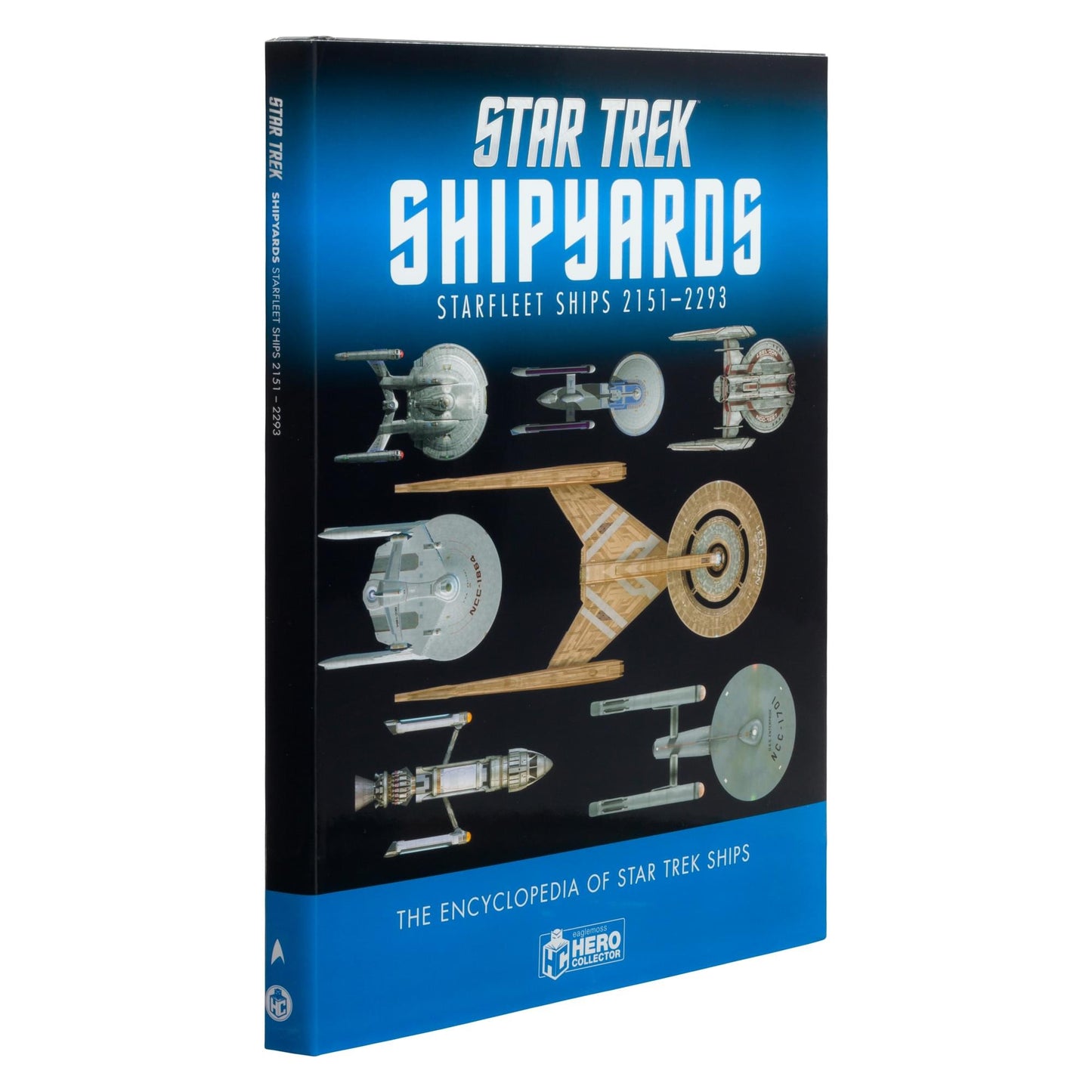 Back cover of the Star Trek reference book displaying summary details and publisher information